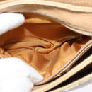 GUCCI GG Plus Supreme Shoulder Bag PVC Beige Gold Auth BA4924-12