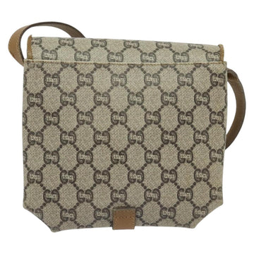 GUCCI GG Plus Supreme Shoulder Bag PVC Beige Gold Auth BA4924 - 0