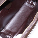 GUCCI Bamboo Vanity Hand Bag Enamel 2way Black Gold 000 2853 0565 0 Auth BA4925-10