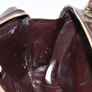 GUCCI Bamboo Vanity Hand Bag Enamel 2way Black Gold 000 2853 0565 0 Auth BA4925-22