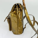 GUCCI Bamboo Backpack Enamel Gold 003 1705 0030 Auth BA4926-3