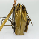 GUCCI Bamboo Backpack Enamel Gold 003 1705 0030 Auth BA4926-4
