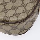 GUCCI GG Supreme Web Sherry Line Shoulder Bag PVC Beige Gold Auth BA4929-12