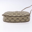 GUCCI GG Supreme Web Sherry Line Shoulder Bag PVC Beige Gold Auth BA4929-9