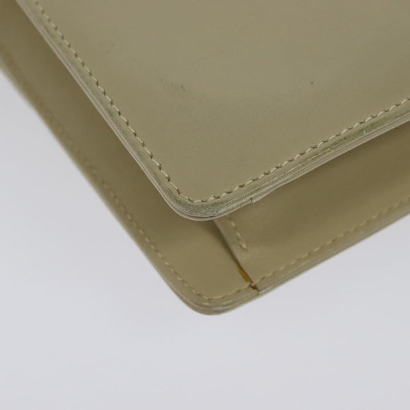 GUCCI Shoulder Bag Leather Beige Gold 004 406 0105 Auth BA4936