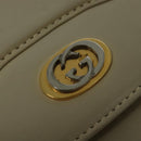 GUCCI Shoulder Bag Leather Beige Gold 004 406 0105 Auth BA4936-18