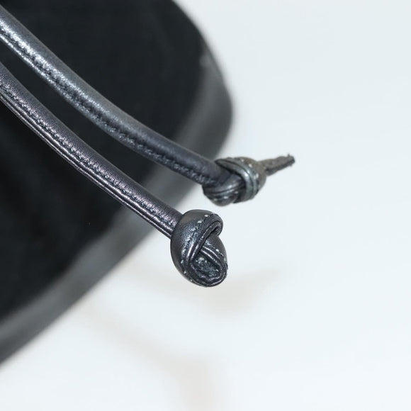 CHANEL Matelasse Shoulder Bag Lamb Skin Wool Black Gold CC Auth BA4941