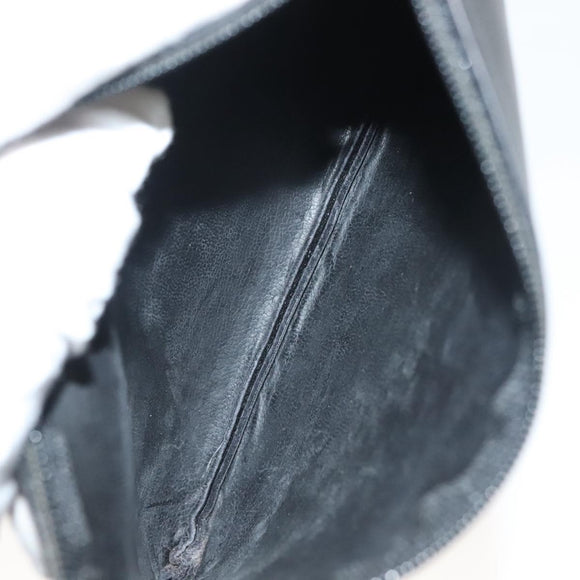 CHANEL Matelasse Shoulder Bag Lamb Skin Wool Black Gold CC Auth BA4941