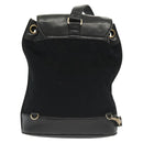CHANEL Matelasse Shoulder Bag Lamb Skin Wool Black Gold CC Auth BA4941-2