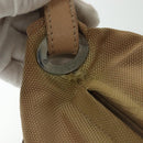 CHANEL Paris Biarritz Shoulder Bag Coated Canvas Beige Silver CC Auth BA4942-10