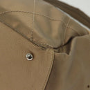 CHANEL Paris Biarritz Shoulder Bag Coated Canvas Beige Silver CC Auth BA4942-16