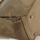 CHANEL Paris Biarritz Shoulder Bag Coated Canvas Beige Silver CC Auth BA4942-17