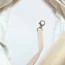 CHANEL Paris Biarritz Shoulder Bag Coated Canvas Beige Silver CC Auth BA4942-11