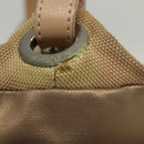 CHANEL Paris Biarritz Shoulder Bag Coated Canvas Beige Silver CC Auth BA4942-6