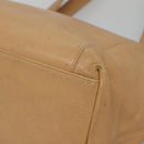 CHANEL COCO Mark Tote Bag Caviar Skin Beige Gold CC Auth BA4943-12