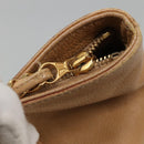CHANEL COCO Mark Tote Bag Caviar Skin Beige Gold CC Auth BA4943-10