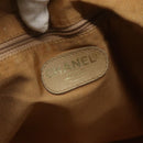 CHANEL COCO Mark Tote Bag Caviar Skin Beige Gold CC Auth BA4943-16