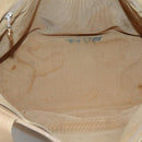 CHANEL COCO Mark Tote Bag Caviar Skin Beige Gold CC Auth BA4943-17