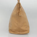 CHANEL COCO Mark Tote Bag Caviar Skin Beige Gold CC Auth BA4943-4