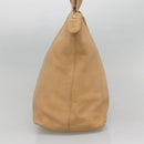 CHANEL COCO Mark Tote Bag Caviar Skin Beige Gold CC Auth BA4943-4