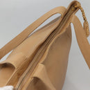 CHANEL COCO Mark Tote Bag Caviar Skin Beige Gold CC Auth BA4943-6