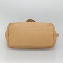 CHANEL COCO Mark Tote Bag Caviar Skin Beige Gold CC Auth BA4943-5