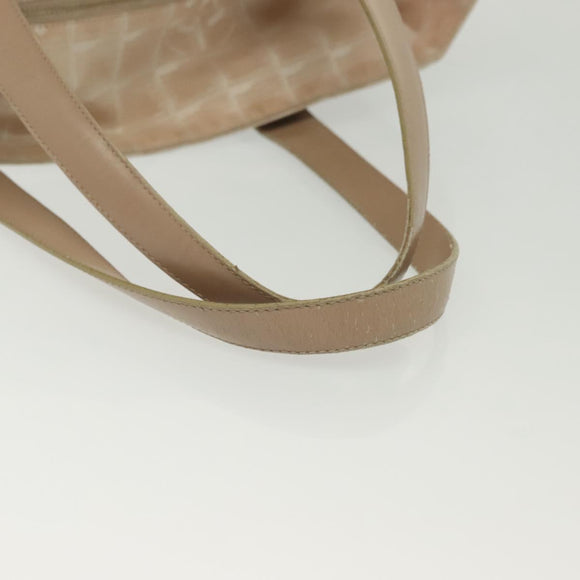 CHANEL New Travel Line Tote Bag Nylon Pink Gold CC Auth BA4944