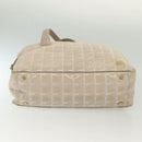 CHANEL New Travel Line Tote Bag Nylon Pink Gold CC Auth BA4944-6