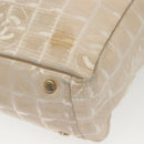 CHANEL New Travel Line Tote Bag Nylon Pink Gold CC Auth BA4944-16
