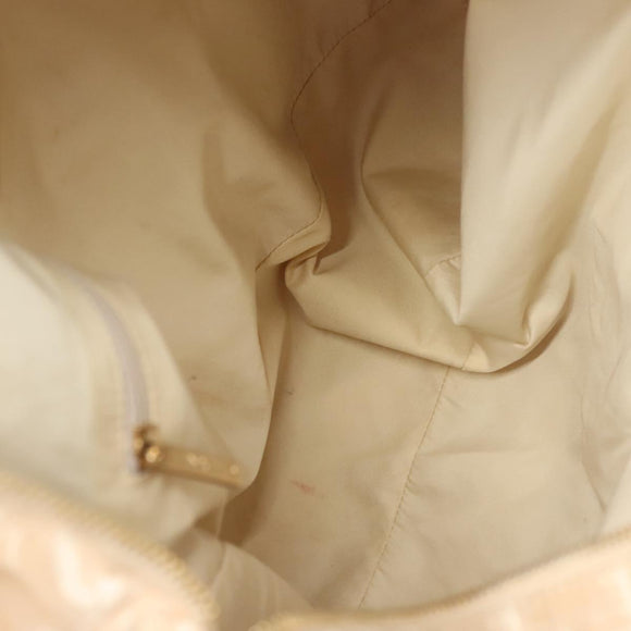 CHANEL New Travel Line Tote Bag Nylon Pink Gold CC Auth BA4944