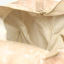 CHANEL New Travel Line Tote Bag Nylon Pink Gold CC Auth BA4944-21