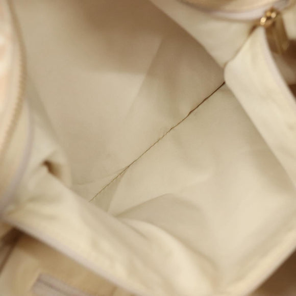 CHANEL New Travel Line Tote Bag Nylon Pink Gold CC Auth BA4944