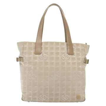 CHANEL New Travel Line Tote Bag Nylon Pink Gold CC Auth BA4944 - 0