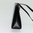 Salvatore Ferragamo Shoulder Bag Leather Navy Gold Auth BA4947-3