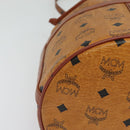 MCM Logogram Vicetos Shoulder Bag PVC Leather Brown Gold Auth BA4948-15