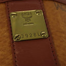 MCM Logogram Vicetos Shoulder Bag PVC Leather Brown Gold Auth BA4948-12