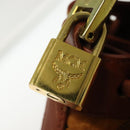MCM Logogram Vicetos Shoulder Bag PVC Leather Brown Gold Auth BA4948-9