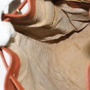 MCM Logogram Vicetos Shoulder Bag PVC Leather Brown Gold Auth BA4948-20