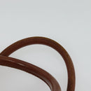 MCM Logogram Vicetos Boston Bag PVC Leather Brown Gold Auth BA4949-8