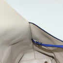 Salvatore Ferragamo Gancini Schultertasche Leder Blau Gold Auth BA4955-20
