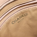 CHANEL Matelasse Reprint Tote Bag Caviar Skin Beige Gold CC Auth BA4956-15