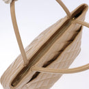 CHANEL Matelasse Reprint Tote Bag Caviar Skin Beige Gold CC Auth BA4956-6