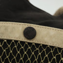 CHANEL Rope Hand Bag Canvas Black CC Auth BA4957-9