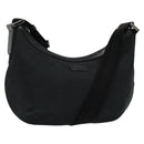 GUCCI GG Canvas Shoulder Bag Black Silver 181092 Auth BA4964-1