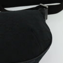 GUCCI GG Canvas Shoulder Bag Black Silver 181092 Auth BA4964-11