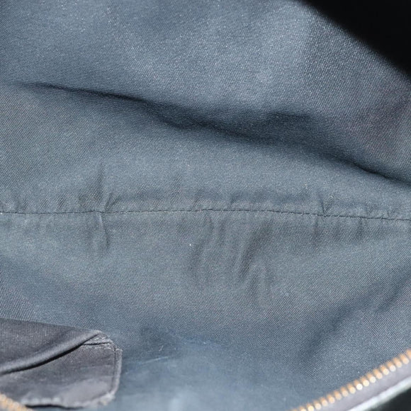 GUCCI GG Canvas Shoulder Bag Black Silver 181092 Auth BA4964