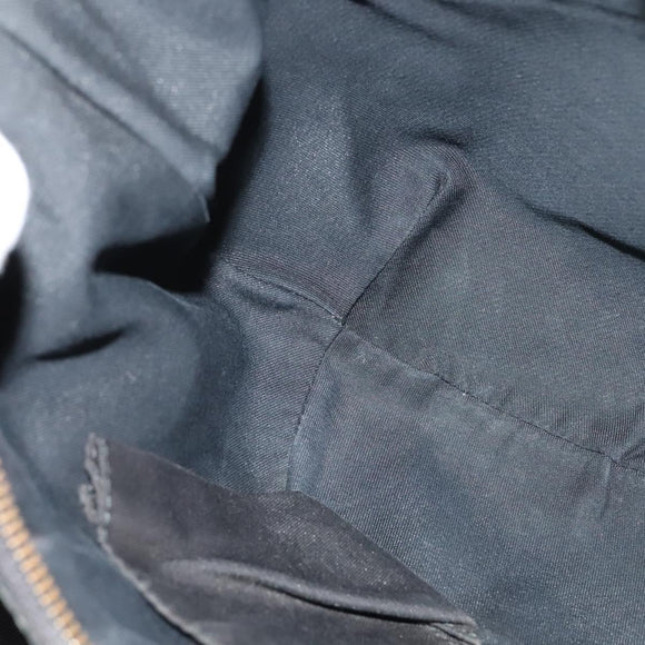 GUCCI GG Canvas Shoulder Bag Black Silver 181092 Auth BA4964