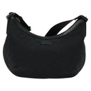 GUCCI GG Canvas Shoulder Bag Black Silver 181092 Auth BA4964-2