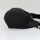 GUCCI GG Canvas Shoulder Bag Black Silver 181092 Auth BA4964-5