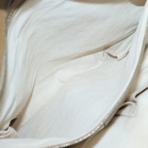 GUCCI GG Canvas Tote Bag Beige Gold 323671 Auth BA4965